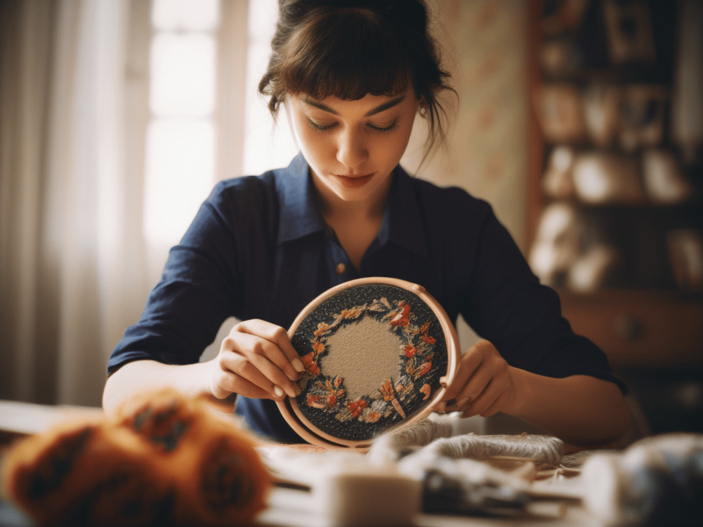 Dollhouse Cross-stitched Rugs in 1:12 Miniature&nbsp;Scale