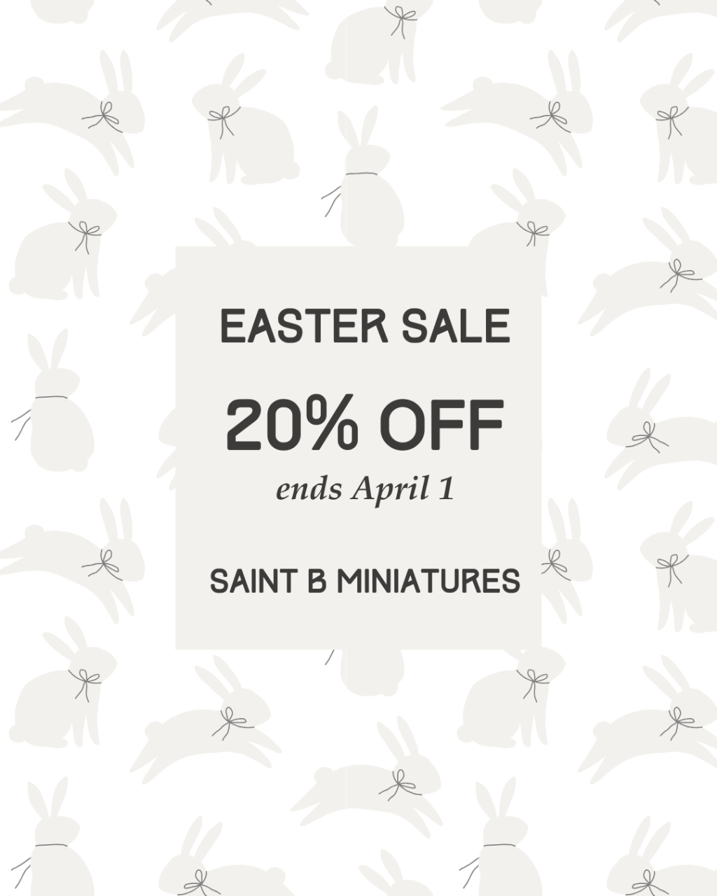 Easter Sale Starts Today, Ends April 1